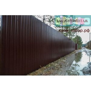 Забор из профнастила 2,0 м